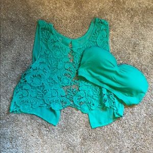 Crop Top with matching Bandeau